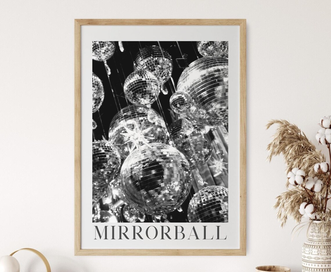 Mirrorball Lyrics Retro Boho Art Print, Taylor Inspired