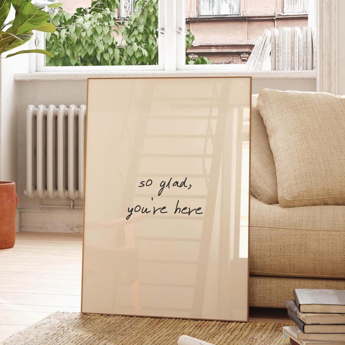 So Glad Youre Here Entryway Wall Art Print