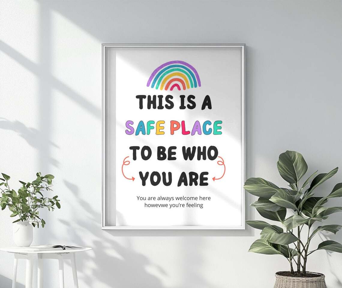 This Is A Safe Space, School Counselor Decor - Image 4