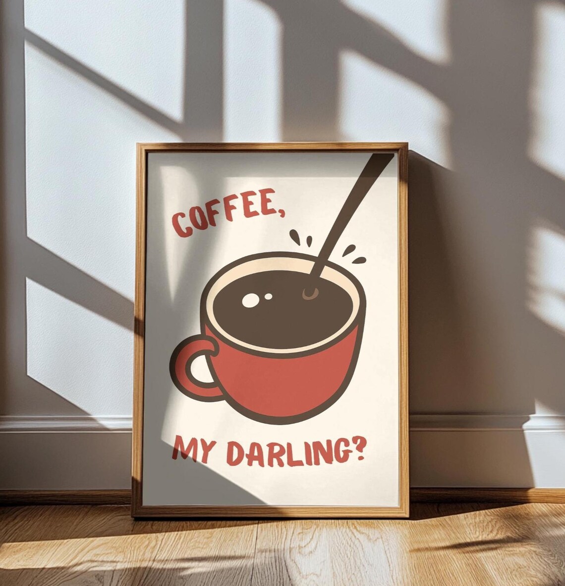 Coffee Quote Retro Kitchen Decor, Gift for Coffee Lovers - Image 3