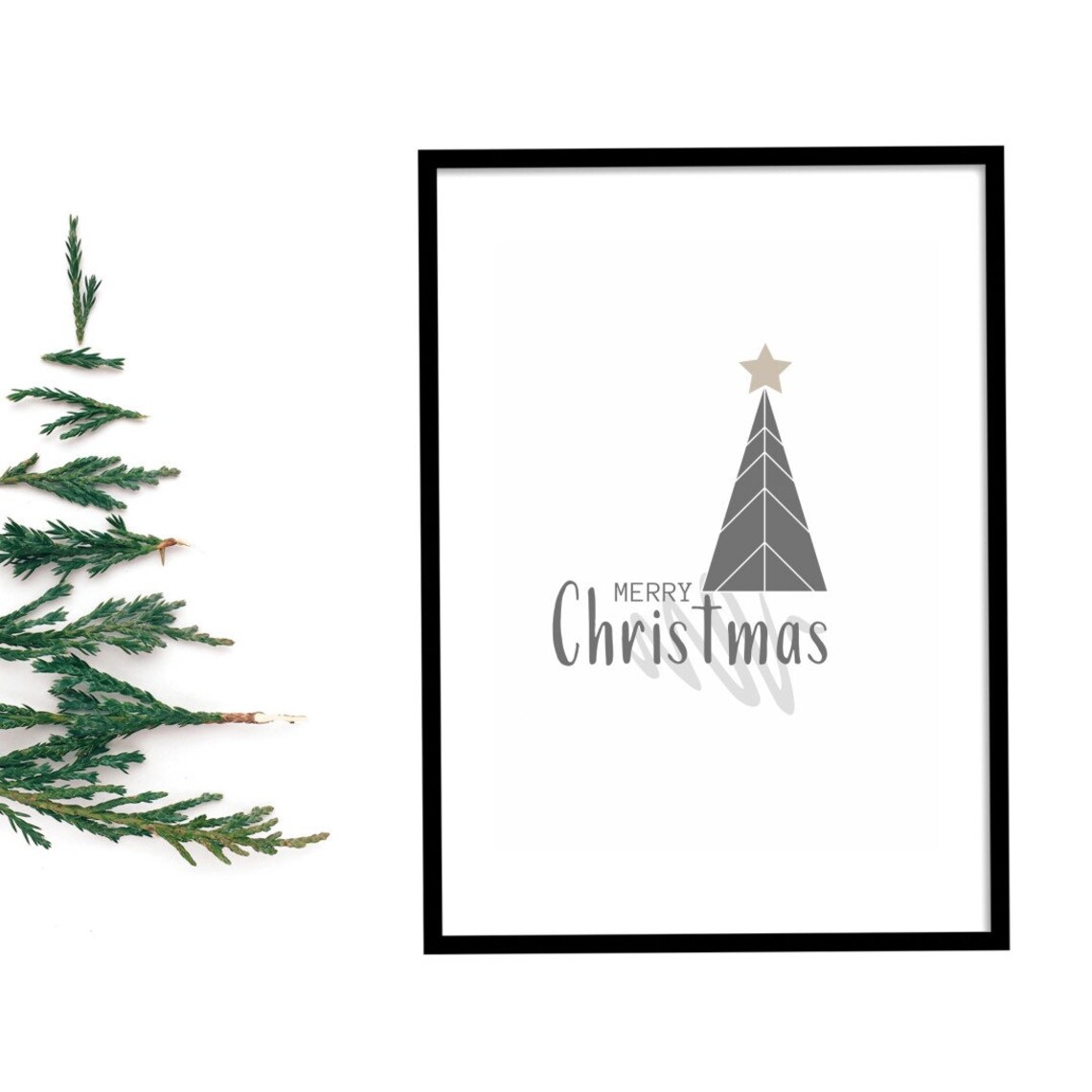 Merry Christmas Scandinavian Poster Print - Image 3