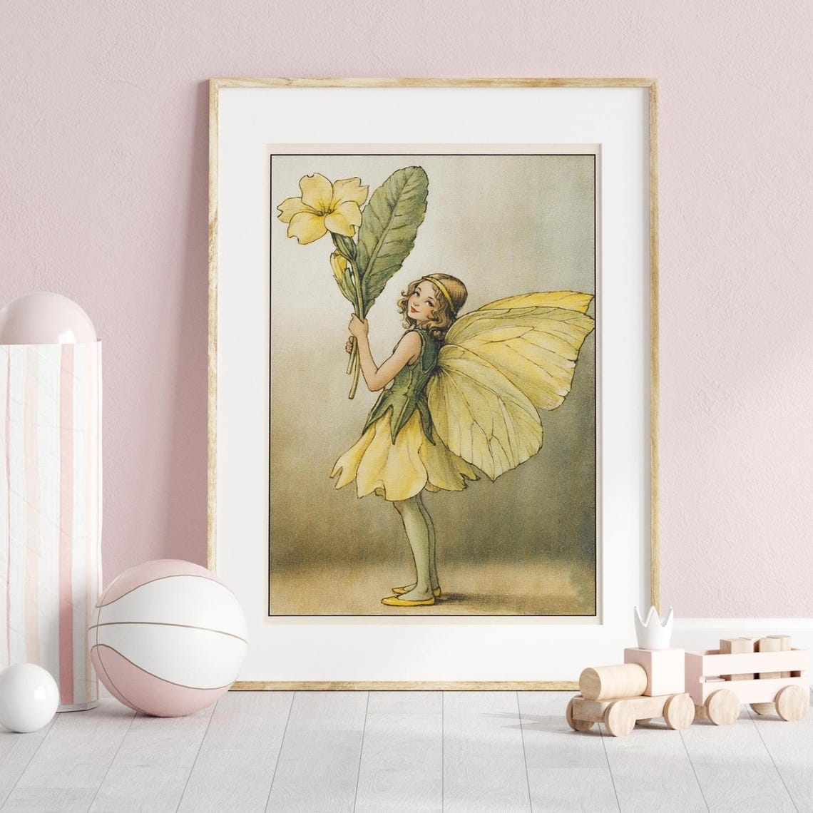 Vintage Flower Fairy Illustration By Cicely Mary Barker Perfect Wall Art For Your Nursery