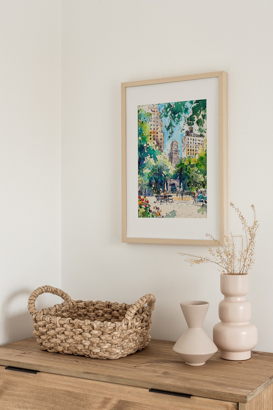 Washington Square Park Watercolor Art Print, New York - Image 4