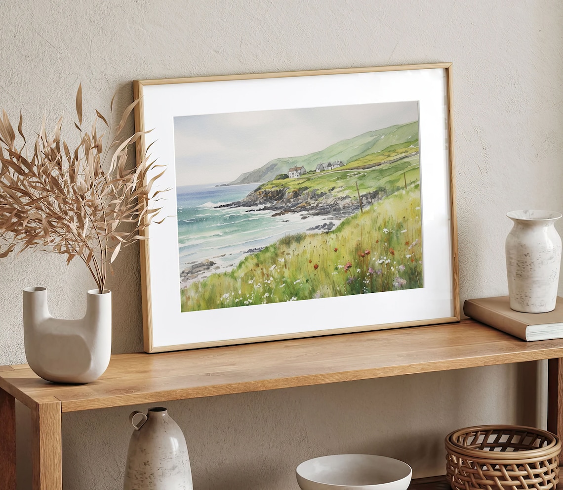 Achill Island Watercolor Art Print, County Mayo - Image 3