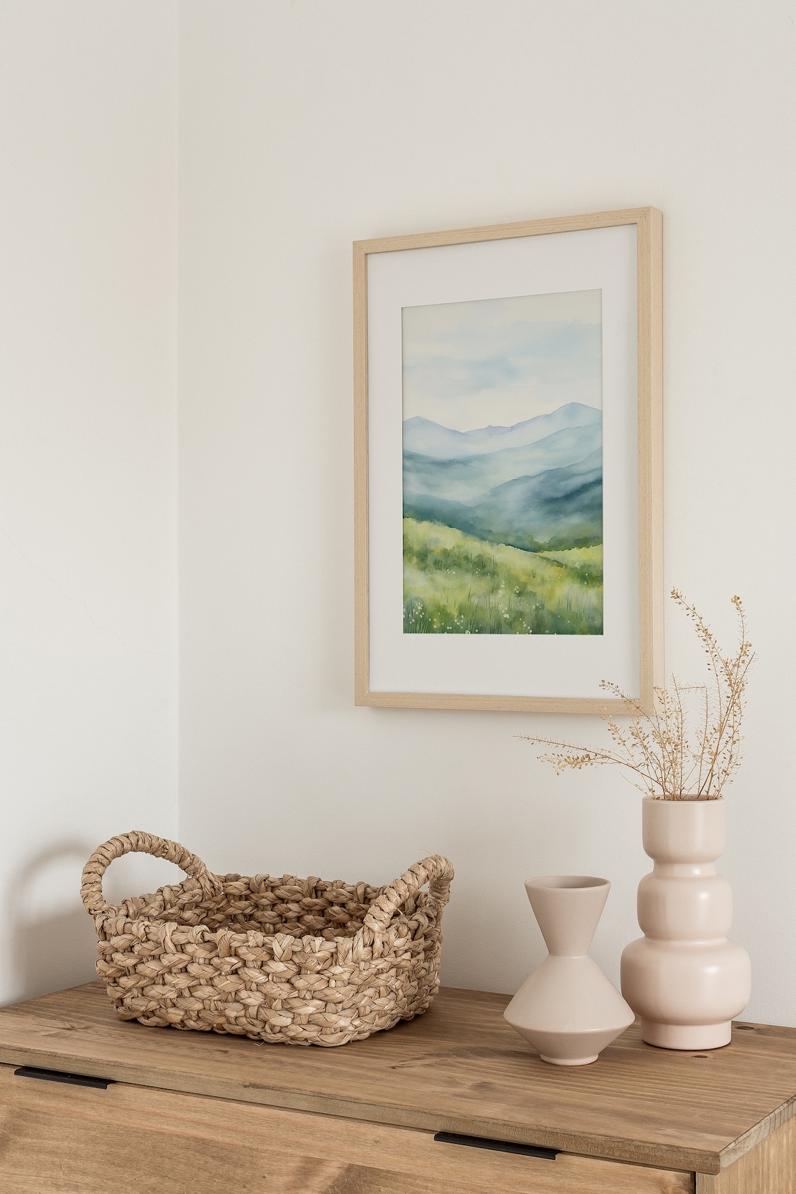 Blue Ridge Mountains Wildflowers Wall Art Print - Image 3