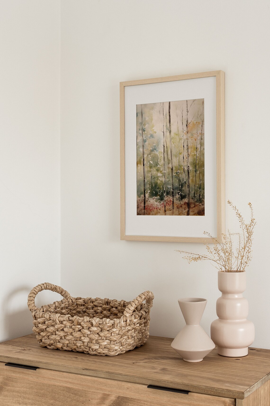 Spring Birch Forest Watercolor Art Print, Colorado Landscape - Image 3