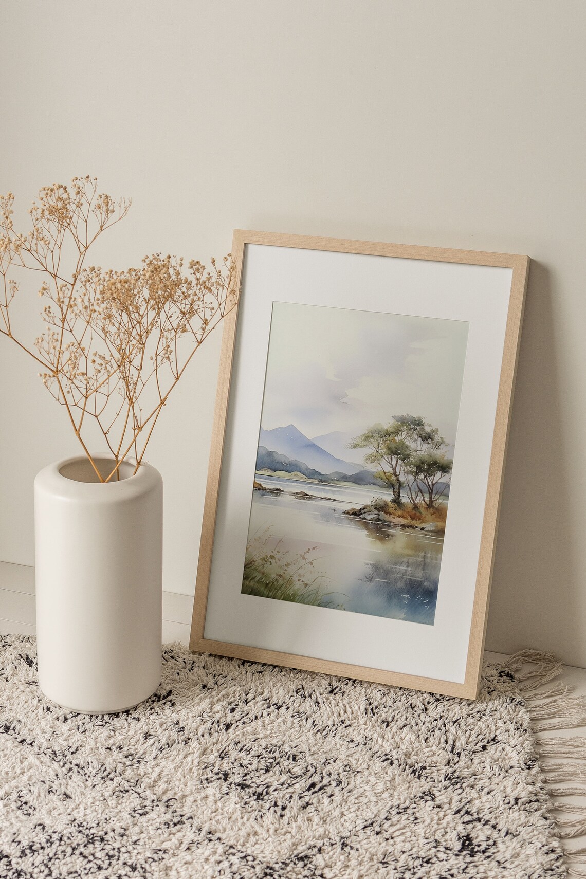 Killarney Lakes Watercolor Print, Irish Landscape Art - Image 4