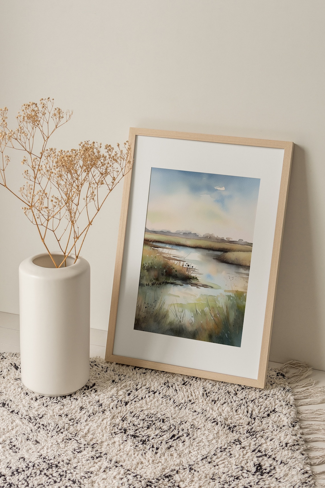Marsh Painting Louisiana Lowcountry Watercolor Art Print - Image 2