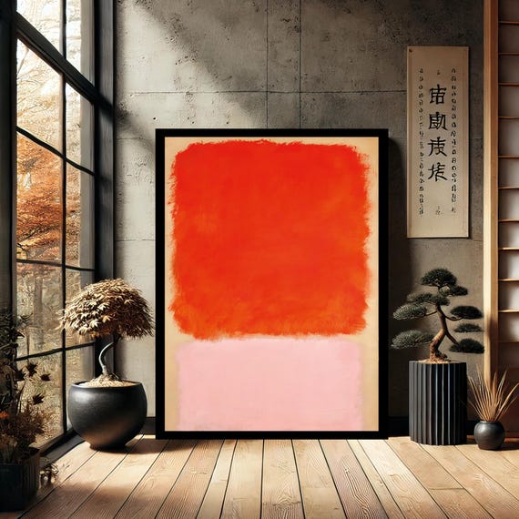 Mark Rothko Minimalist Canvas Print Painting Wall Art Reproduction Abstract Modern Home Decor