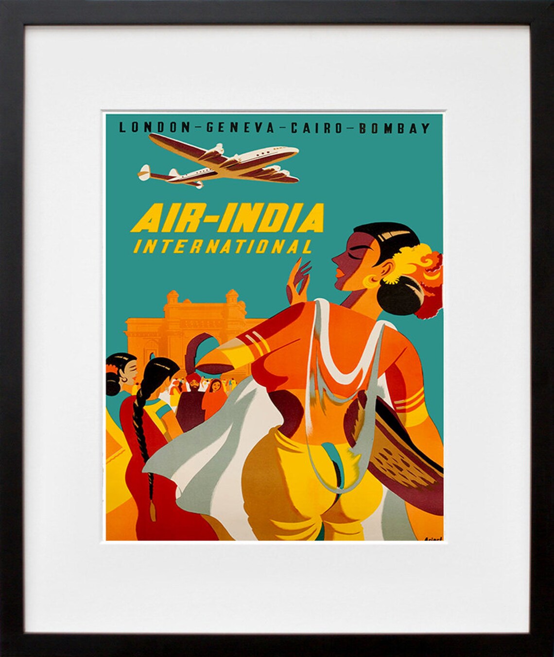 India Retro Travel Poster, Indian Art Wall Print - Image 2
