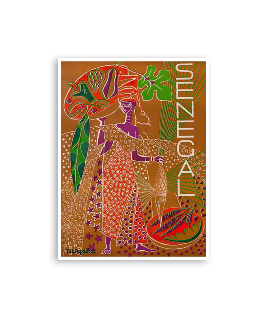 Senegal Travel Art Africa Poster African Print Xr4282