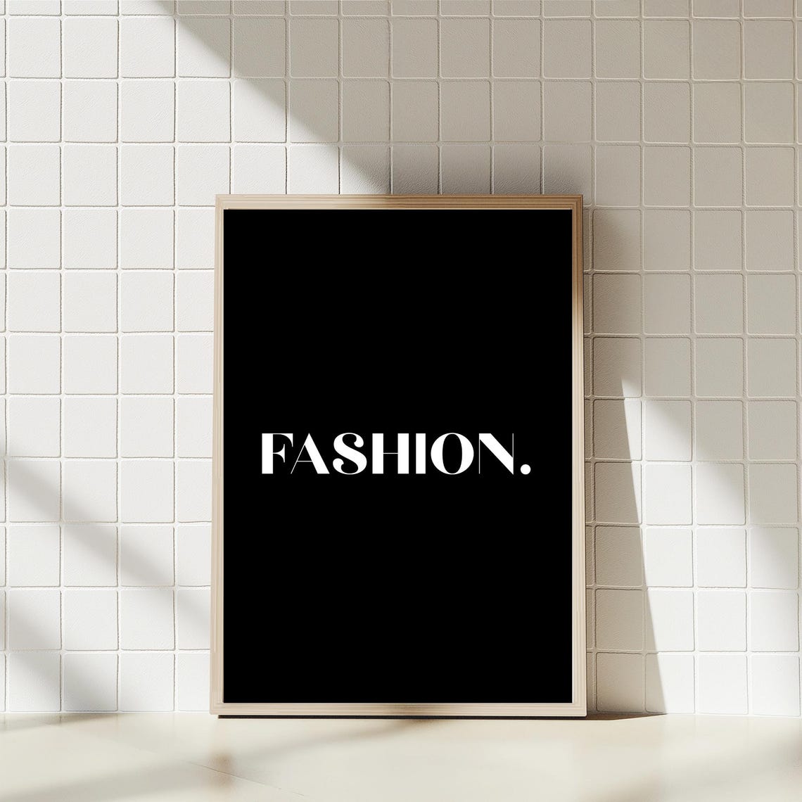Fashion Print, Minimalist Typography