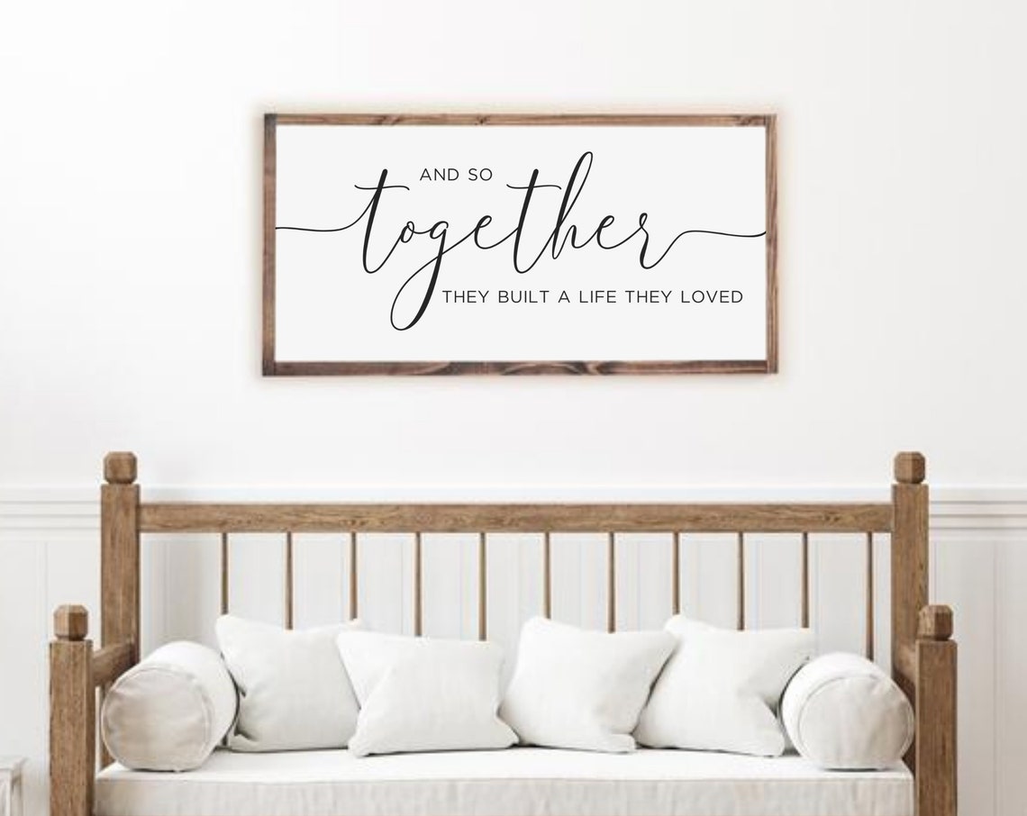 And So Together They Built a Life They Loved Romantic Couple Poster