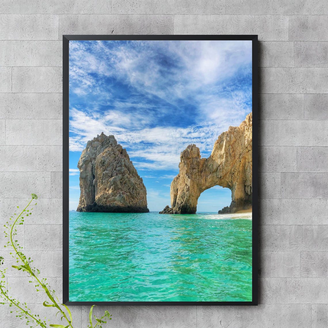 Cabo San Lucas El Arco Mexico Turquoise Ocean Rock Arch Photo Poster