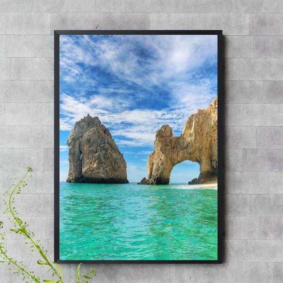 Cabo San Lucas Wall Art El Arco Beach Mexico Coastal Photography Oceanfront Poster