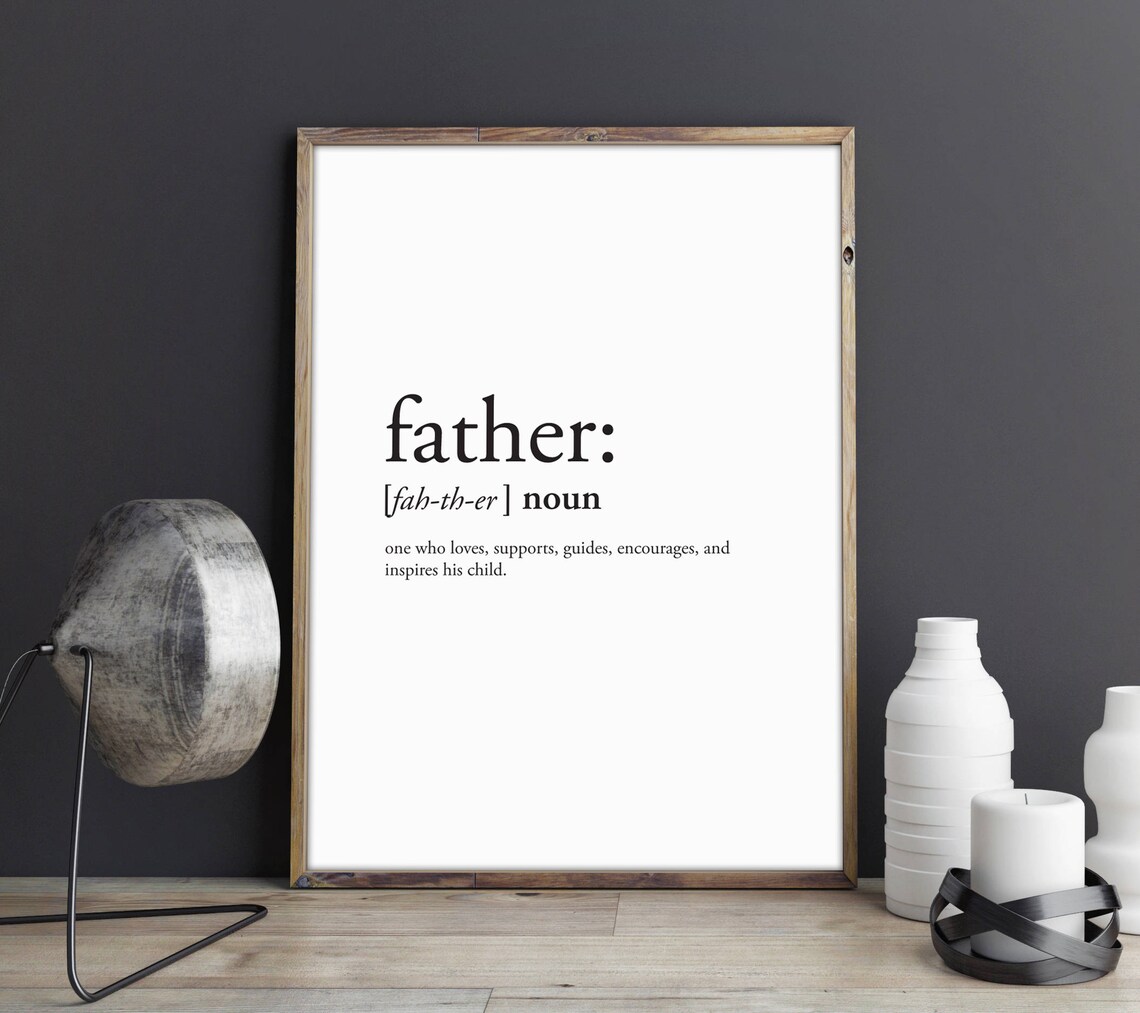Father Definition Print, Funny Father's Day Art Print - Image 4