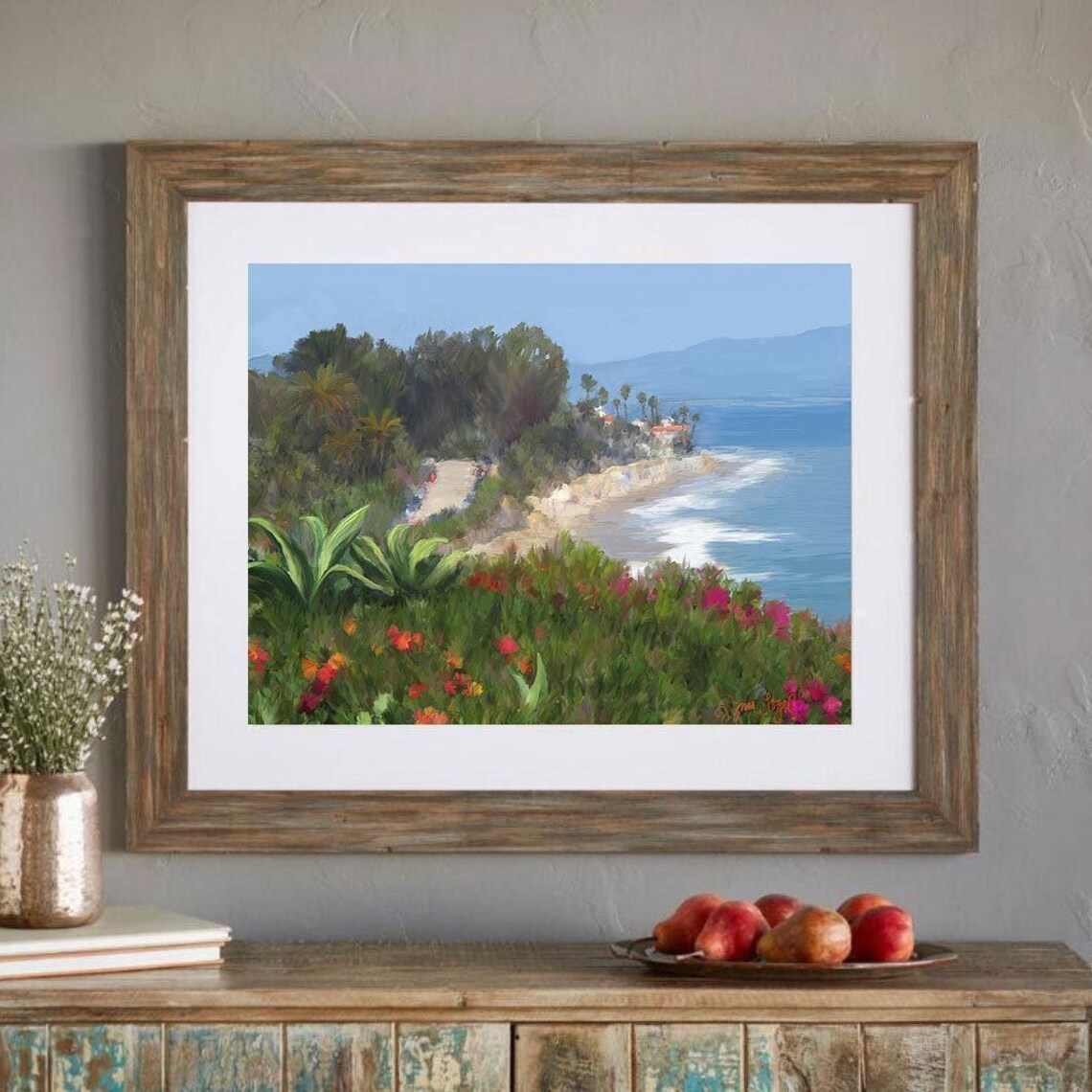 Santa Barbara Butterfly Beach, Montecito Travel Poster - Image 3
