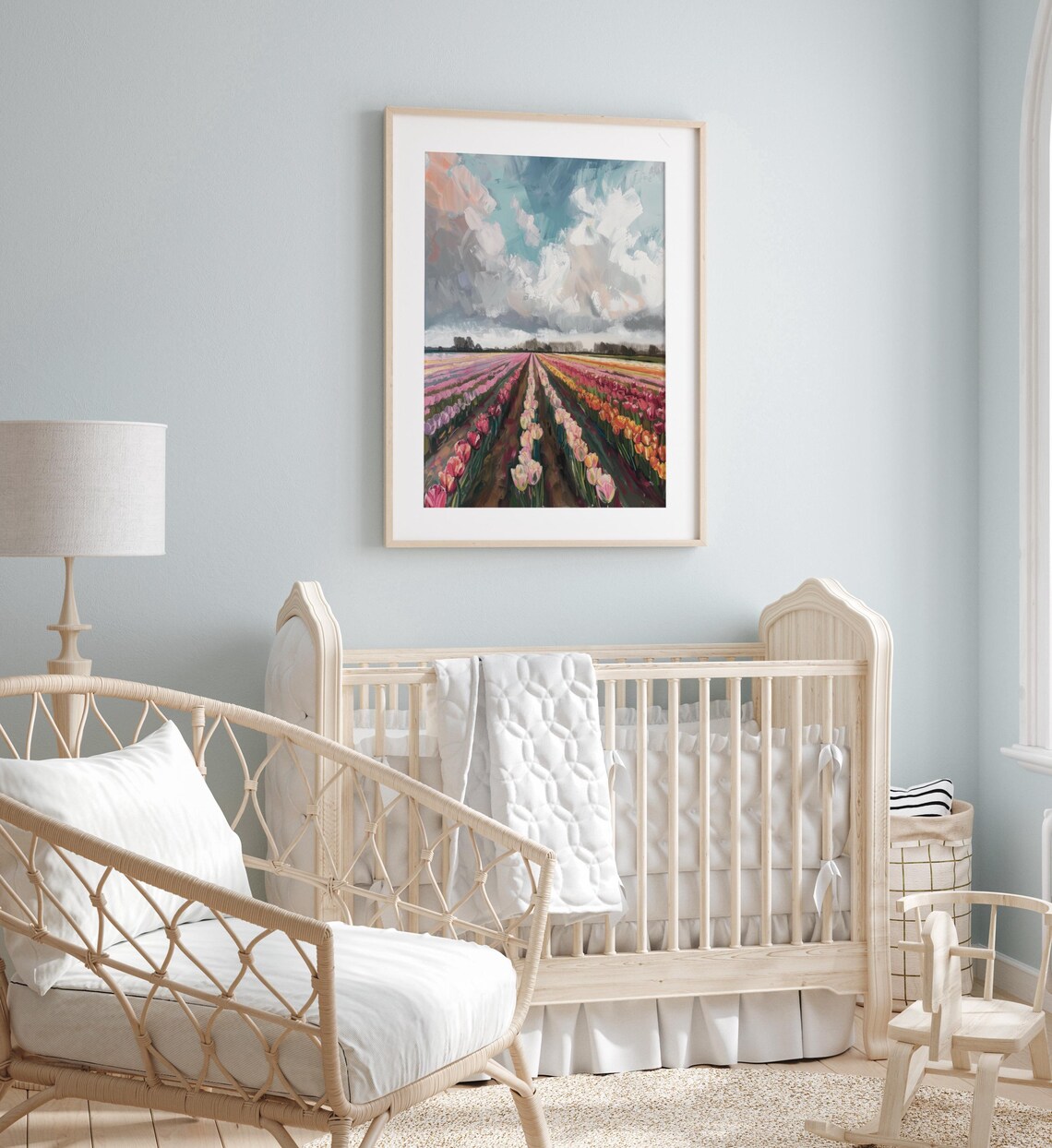 Tulip Field Vintage Botanical Art Print, Amsterdam - Image 2
