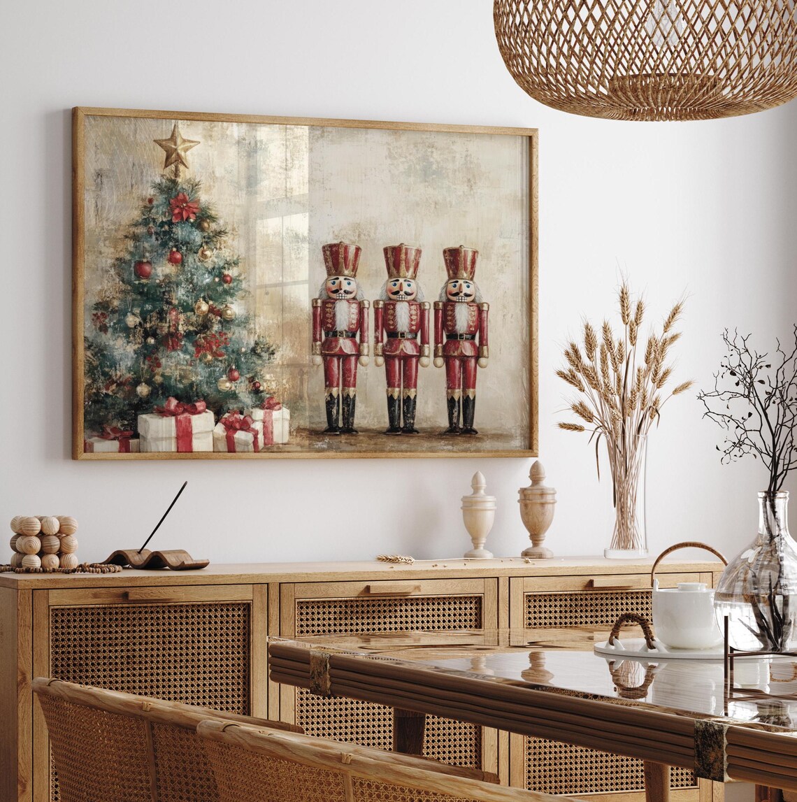 Christmas Nutcracker Vintage Holiday Poster Print - Image 5