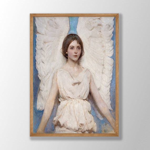 Abbott Handerson Thayer Angel White Winged Classic Religious Poster