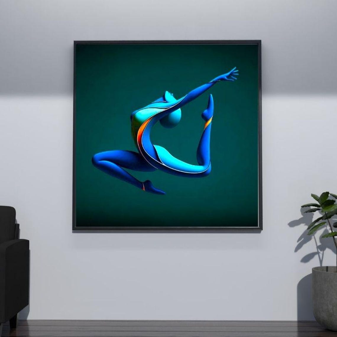 Dancing Woman Wall Art Illstrasyon Dancer Wall Art Minimalist Dancer Wall Art Pdf Files Print Dancer Wall Art - Image 3