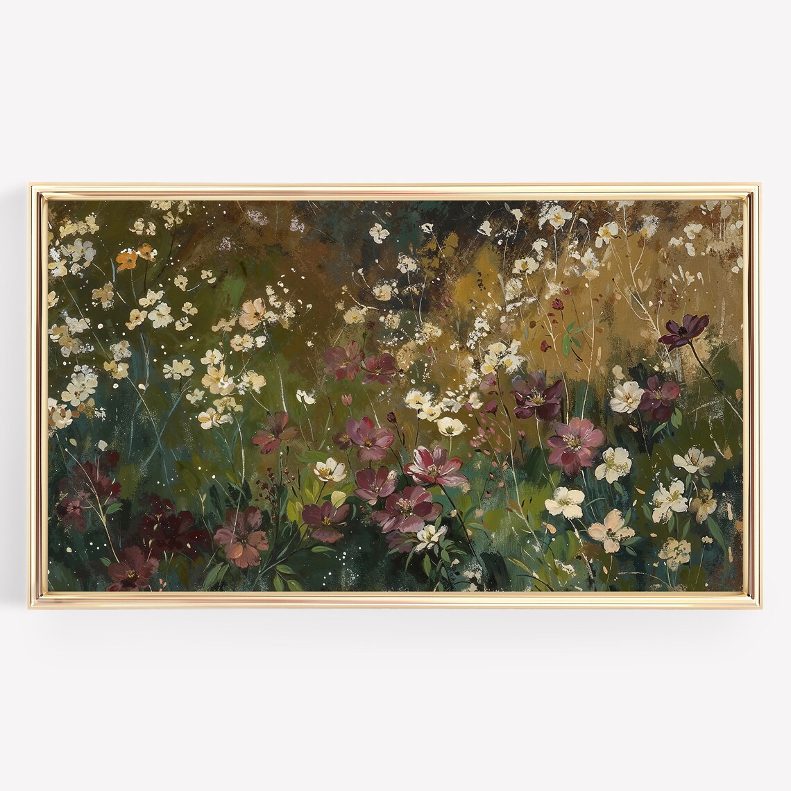 Moody Vintage Fall Flowers, Seasonal Art Print - Image 3