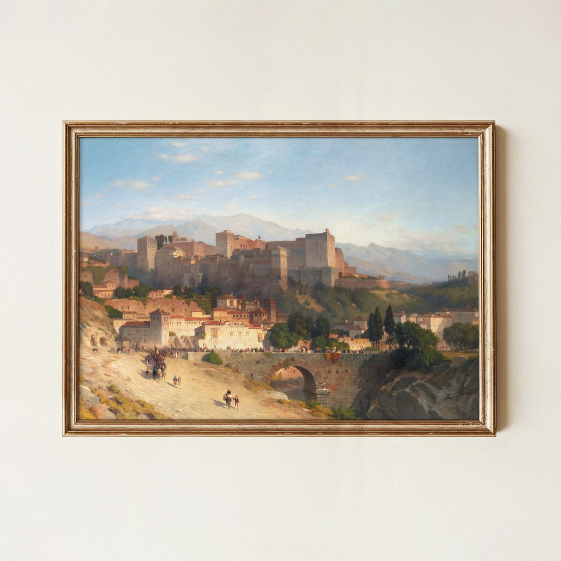 Samuel Colman Alhambra Granada Palace Spain Vintage Panorama Poster