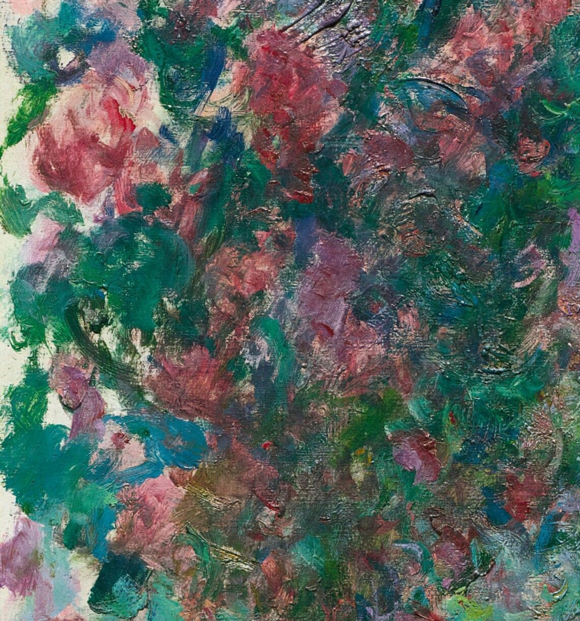 La Maison Dans Les Roses By Cloude Monet 3d Printed With Texture And Brush Strokes Looks Like Original Oil Painting - Image 3