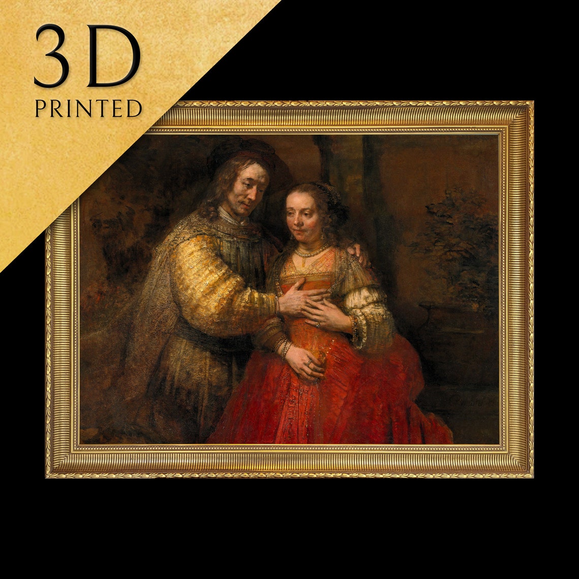 Rembrandt Isaac and Rebecca Baroque Golden Age Masterpiece Print