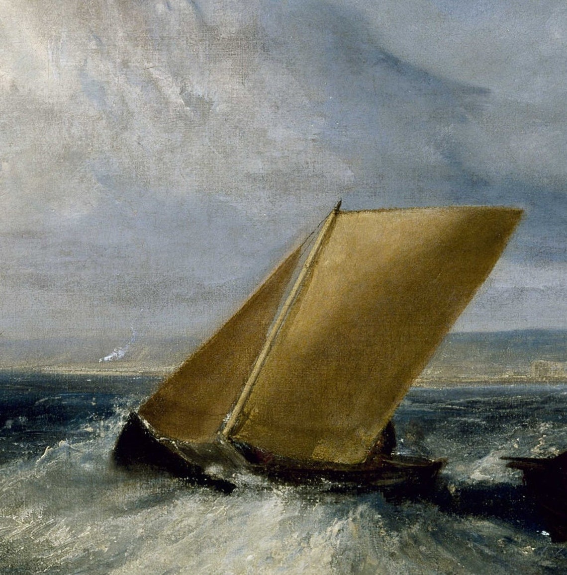JMW Turner Sheerness Stormy Seascape Ships Romantic Seas Poster - Image 3