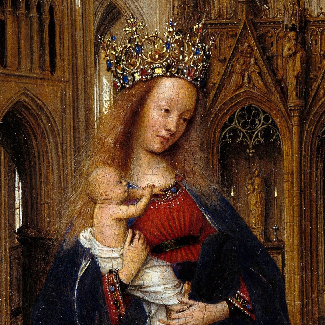Jan Van Eyck Madonna in the Church Gothic Masterpiece Poster - Image 2