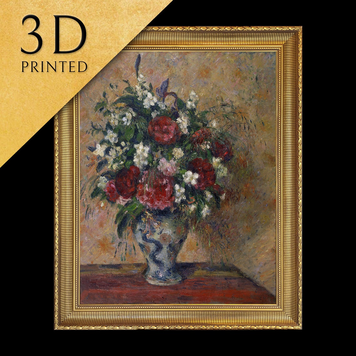 Camille Pissarro Mock Orange Blossom Bouquet Vase Still Life Poster