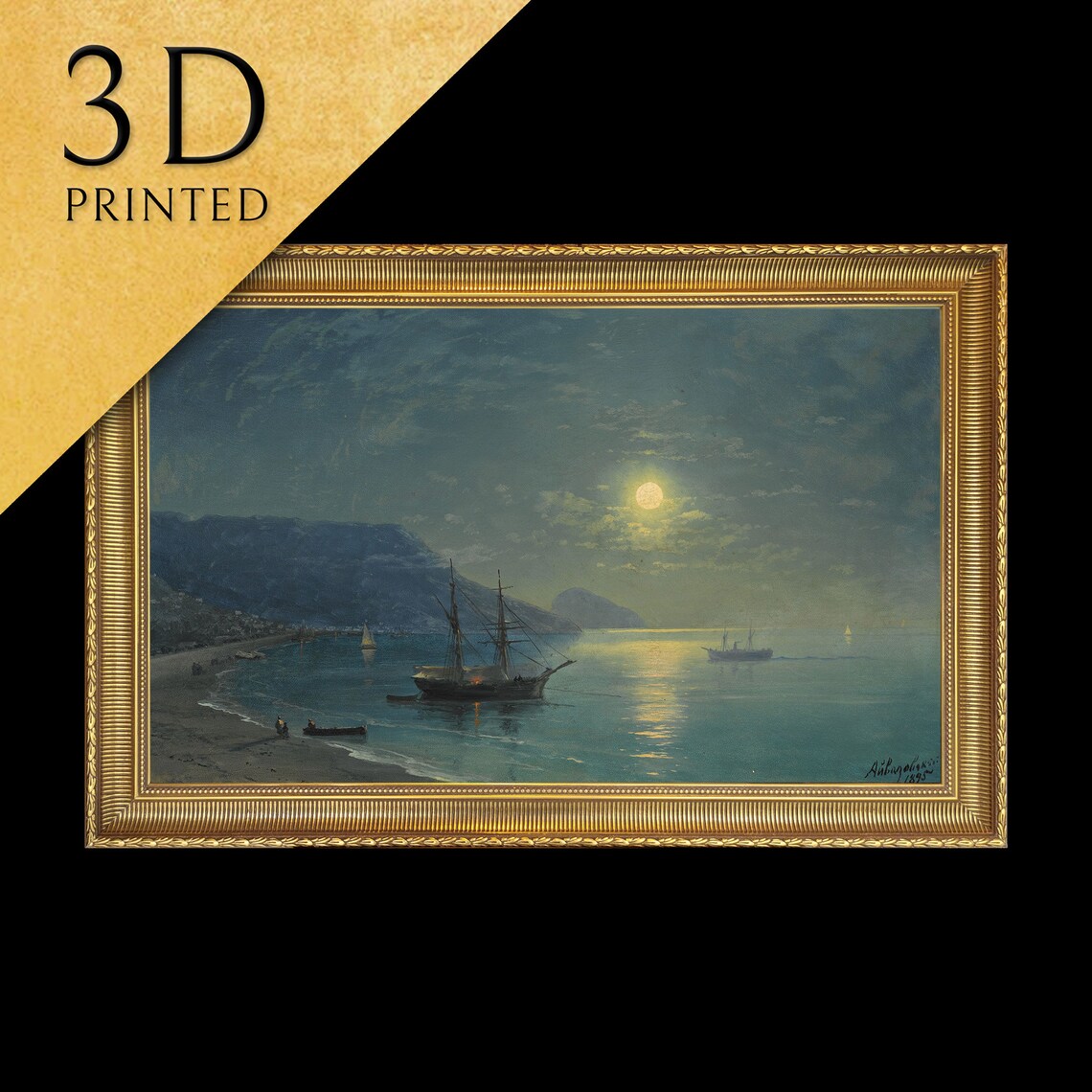Evening In Crimea, Ivan Aivazovsky-Inspired Art Print