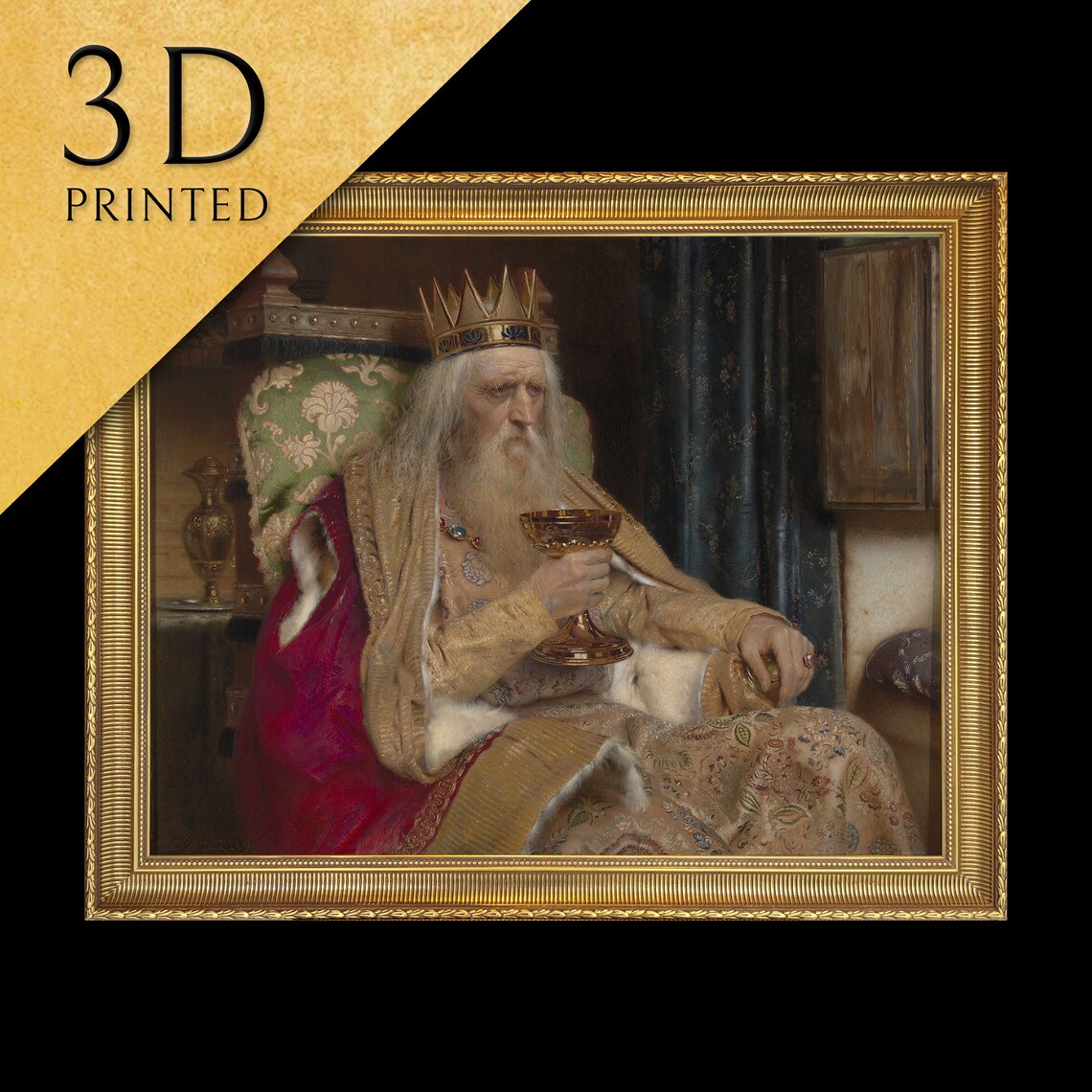 The King Of Thule, Oil Painting Style Art Print