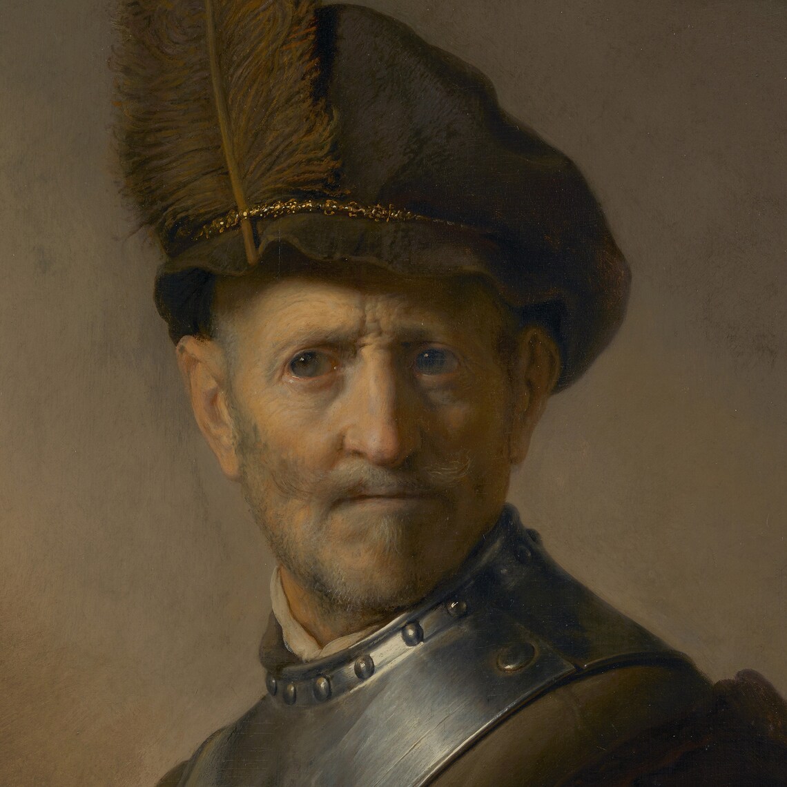 Rembrandt Old Man in Military Costume Art Print - Image 2