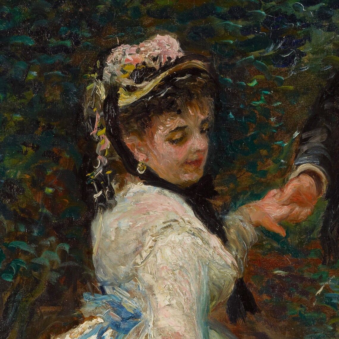 Renoir La Promenade Garden Stroll Impressionist Couple Poster - Image 2