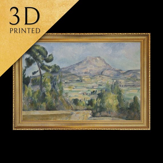 Montagne Saint Victoire By Paul Cezanne 3d Printed With Texture And Brush Strokes Looks Like Original Oil Painting