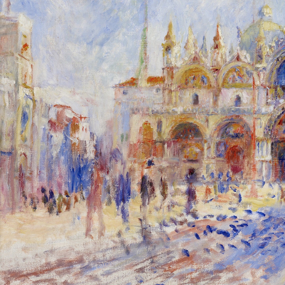 Pierre Auguste Renoir Piazza San Marco Venice Basilica Poster - Image 2
