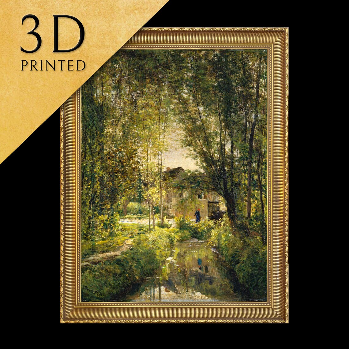 Landscape by Charles-François Daubigny, Art Print