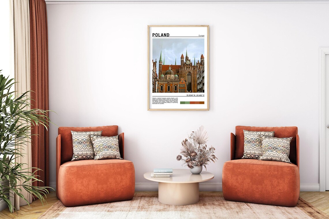 Gdansk Poland Historic Old Town Church Gothic Towers Photo Poster - Image 7