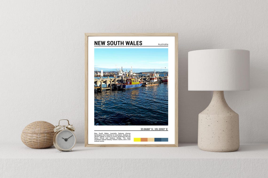 New South Wales Travel Poster New South Wales Wall Art New South Wales Poster Print New South Wales Photo New South Wales Decor - Image 2