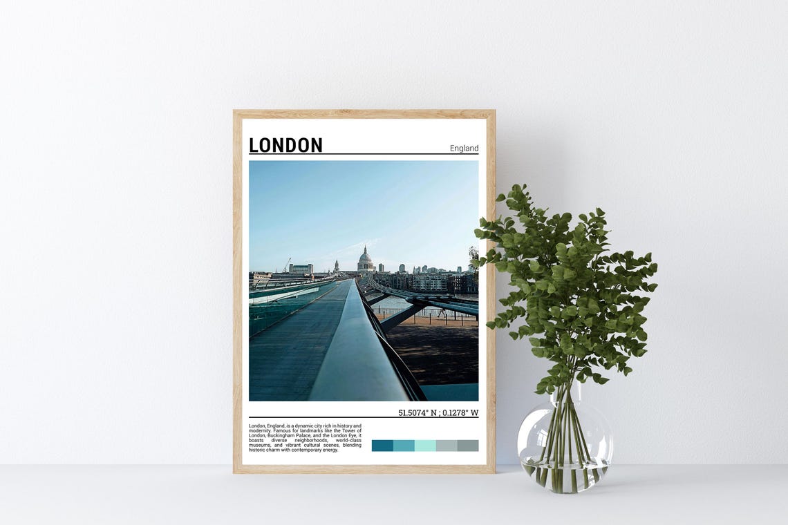 London Wall Art London Poster London Print London Travel Poster London Art London Photography Londonengland - Image 5