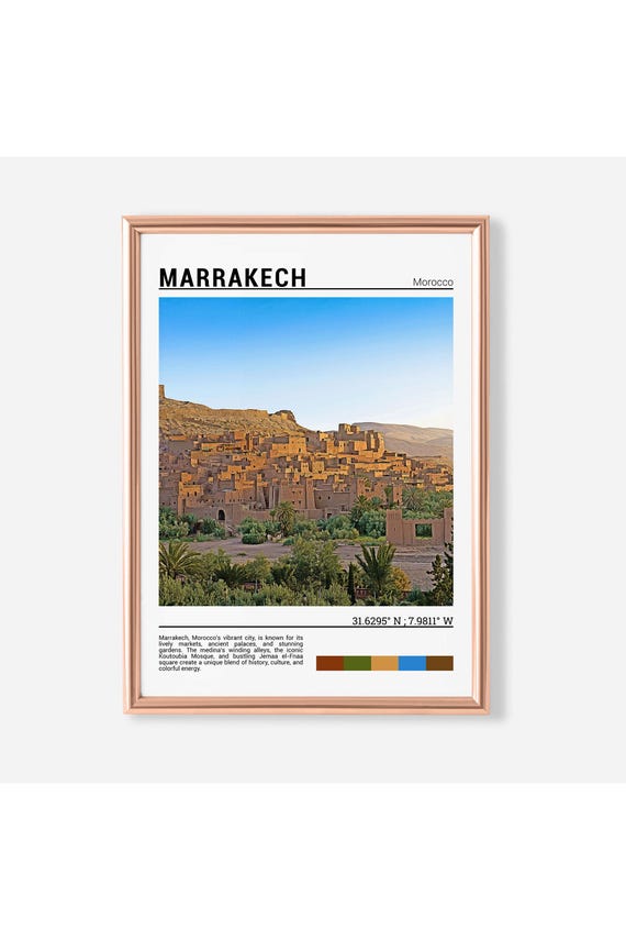 Marrakech Print Marrakech Poster Marrakech Wall Art Marrakech Travel Marrakech Art Print Marrakech Photo Morocco Artwork