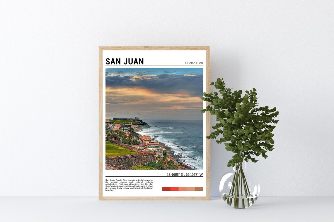 San Juan Print San Juan Poster San Juan Travel Poster San Juan Print San Juan Art San Juancaribbean - Image 4