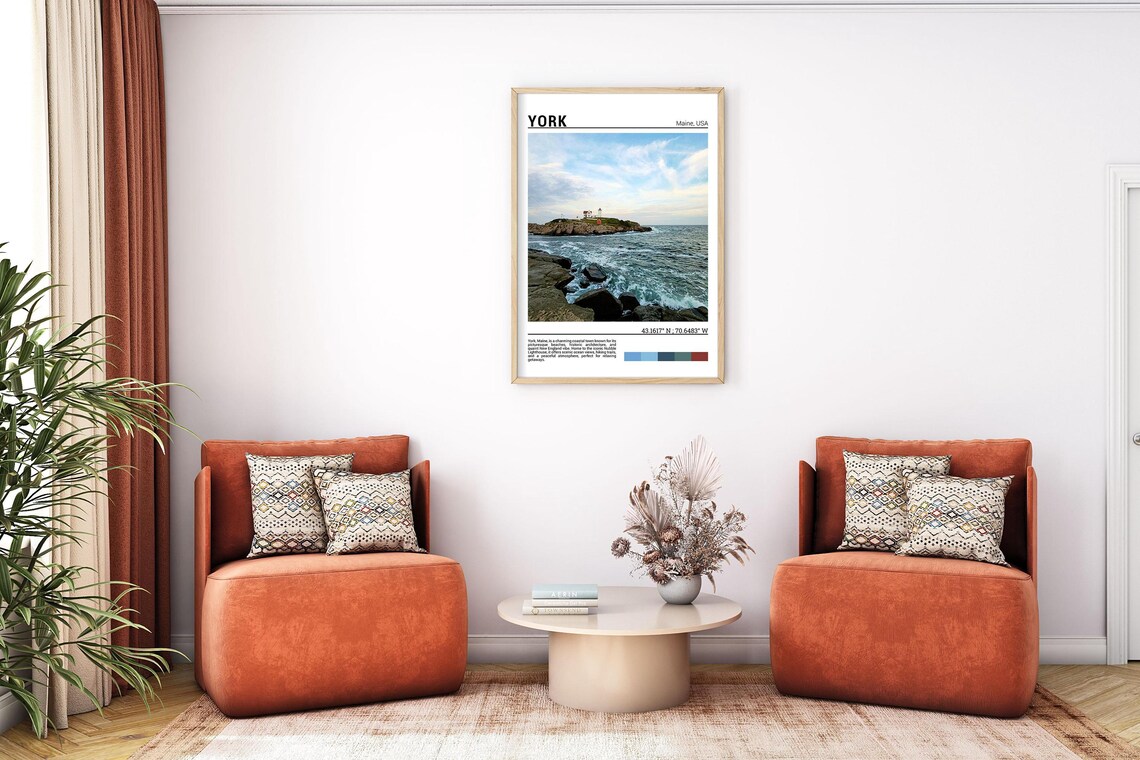 York Poster, York Maine Travel Poster Art Print - Image 7
