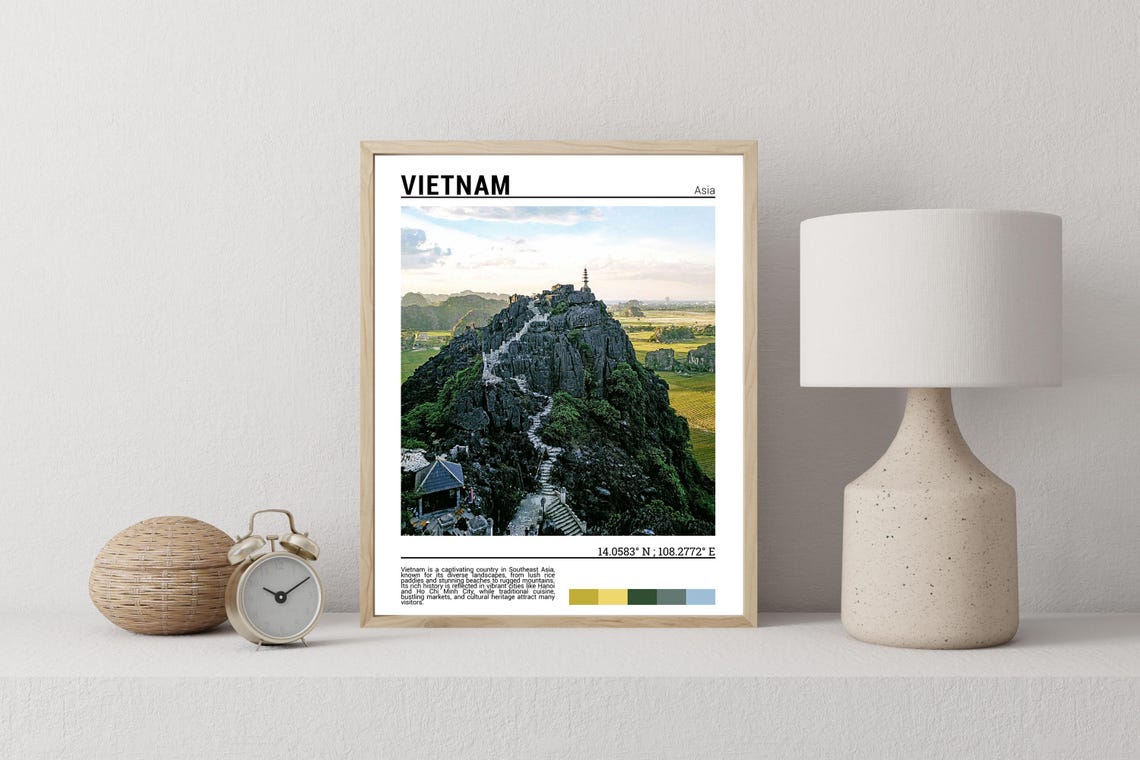 Vietnam Poster Print Vietnam Photography Vietnam Photo Vietnam Poster Wall Art Vietnam Wall Art Vietnamasia - Image 2