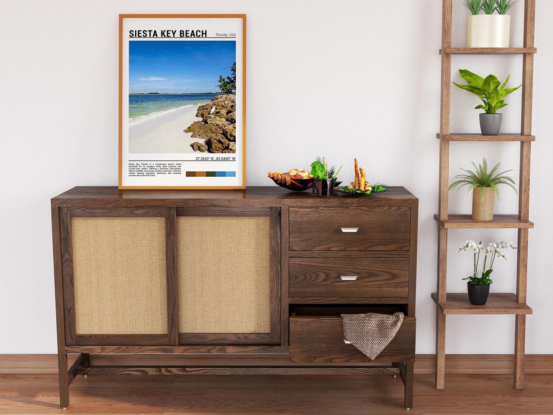 Siesta Key Beach Florida White Sand Gulf Coast Travel Poster - Image 6