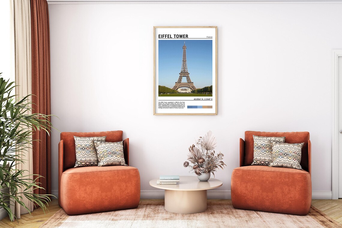 Eiffel Tower Paris France Iconic Landmark Daytime Photo Poster - Image 7