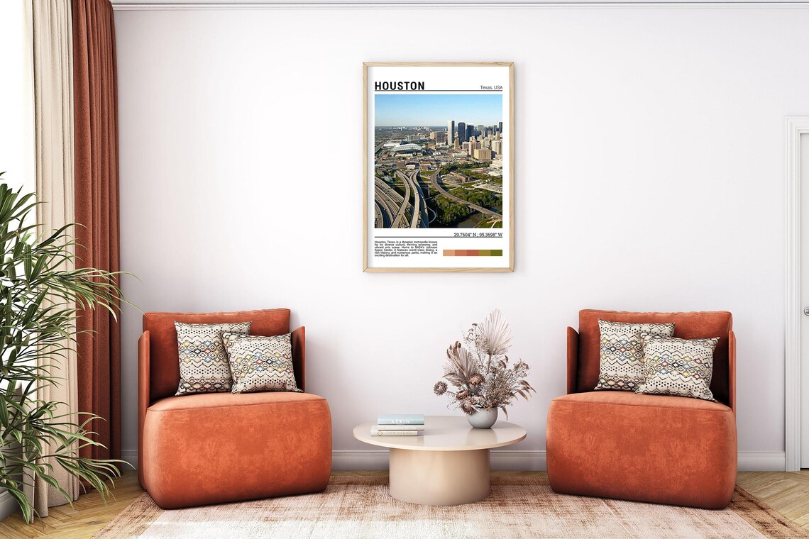 Houston Photo Travel Poster, Texas Wall Art Print - Image 7
