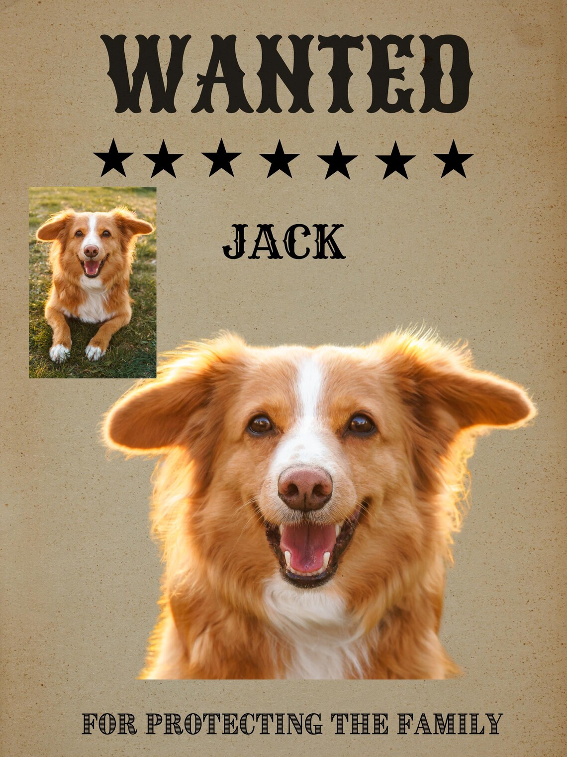 Custom Pet Portrait Pet Memorial Wall Art Print - Image 2